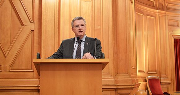 Lars Amréus talade om kulturarv och social sammanhållning under Rifos seminarium i riksdagen