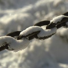 Kedja (med snö).