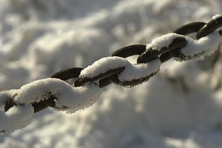 Kedja (med snö).