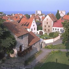 Visby, kyrktrappan från Klinten
