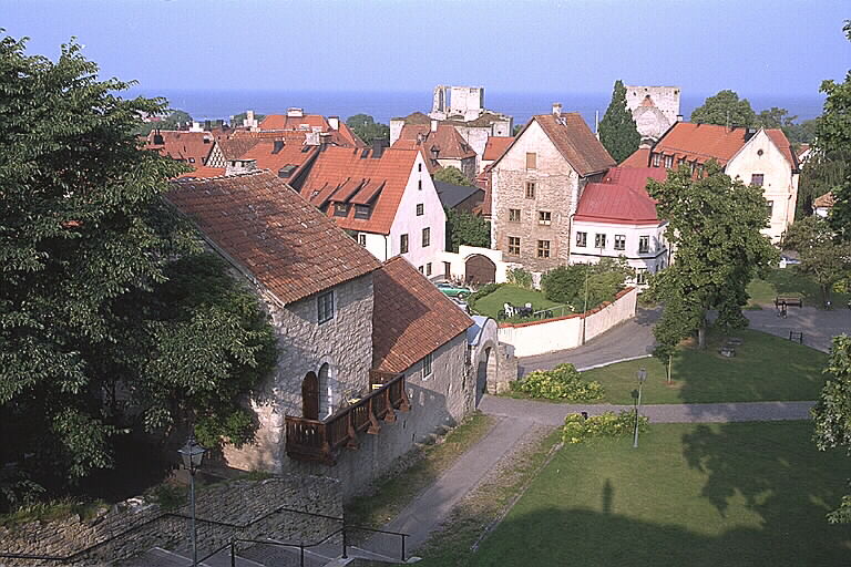 Visby, kyrktrappan från Klinten