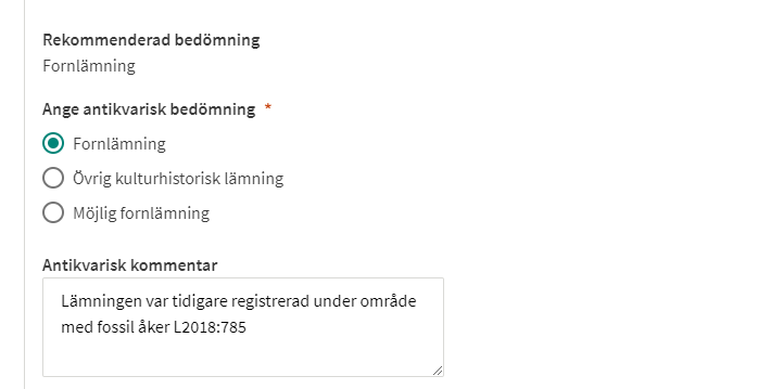 Antikvarisk kommentar 