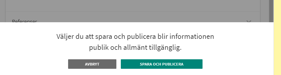 Spara och publicera