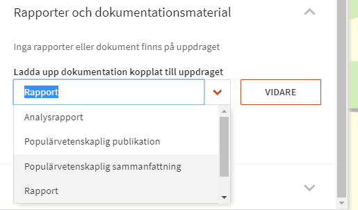 Ladda upp dokumentation.