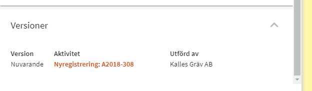 Version nyregistrering