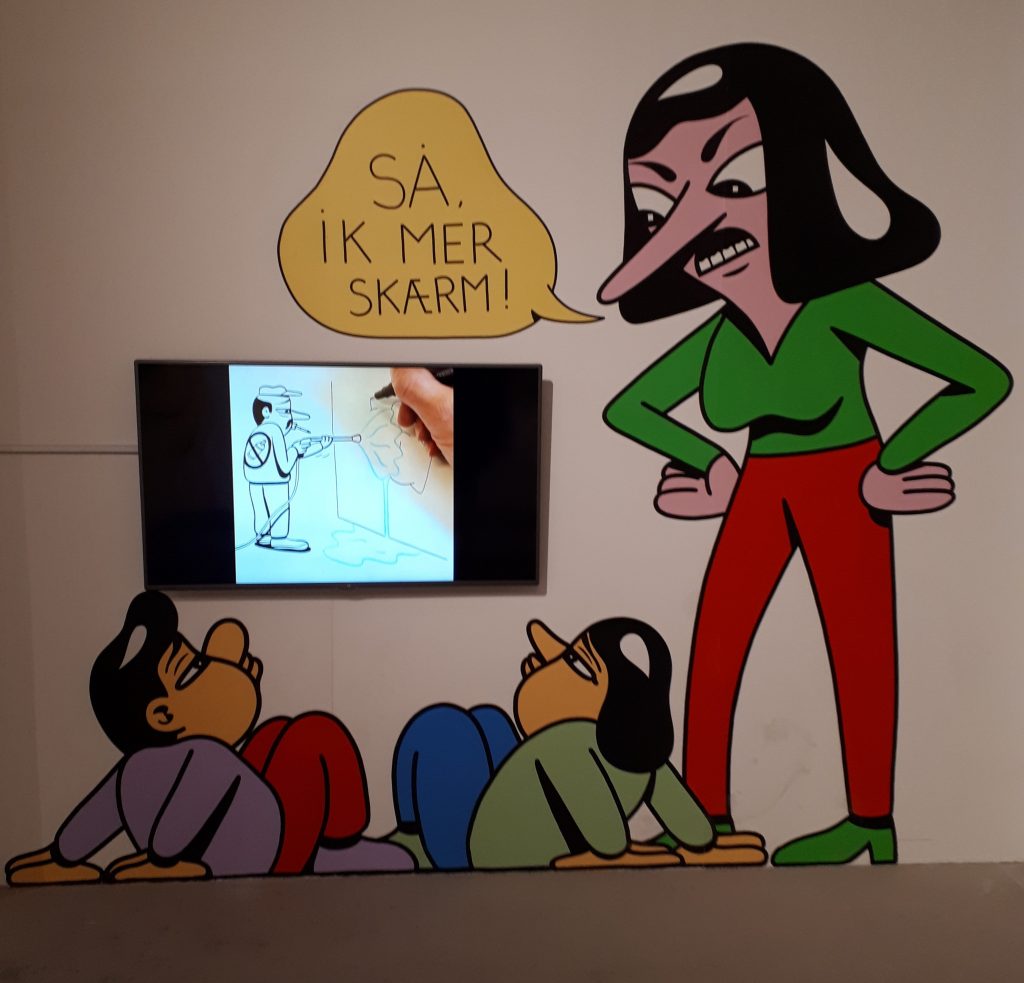 Illustrationer från utställningen Tegn, Köpenhamn.