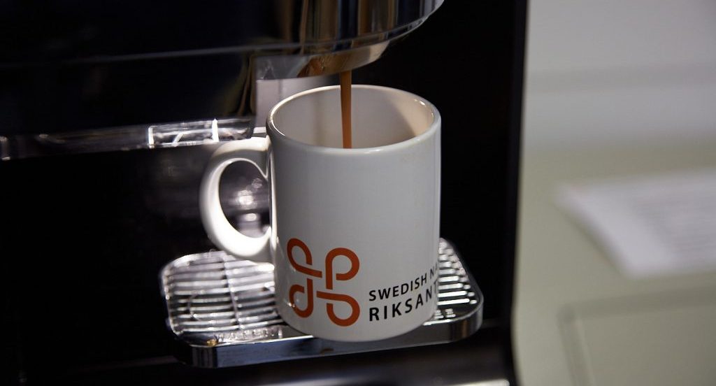 Kaffemugg i automat