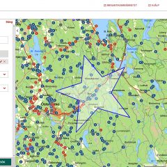 Stjärnformat sökområde Fornsök