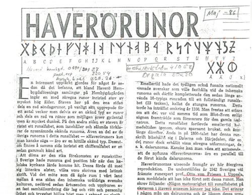How the runes went from Hassela to Minnesota  Riksantikvarieämbetet
