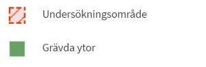 Bild som visar hur uppdragsgeometrier visas i Fornsök.