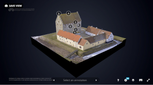 3D-modell av borgen på Glimmingehus