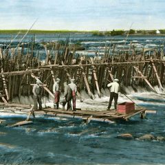 Vy över Kukkolaforsen