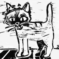 Katten Jönsson är Glimmingehus slottskatt.