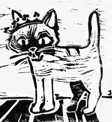 Katten Jönsson är Glimmingehus slottskatt.