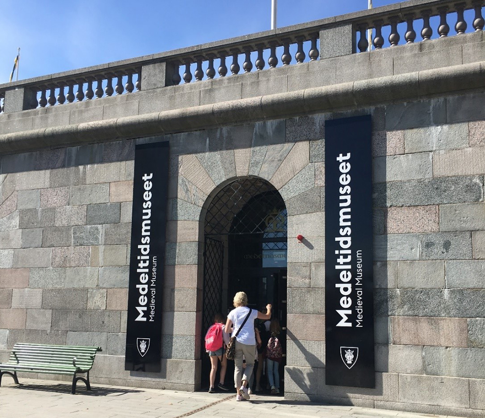 Medeltidsmuseets entré.