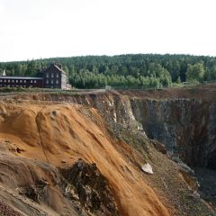 Vy över Stora stöten, Falu koppargruva