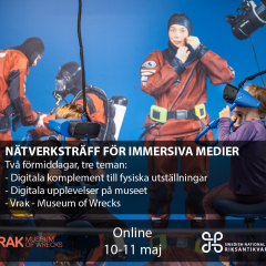 Nätverksträff Immersiva medier VRAK - 10-11 maj