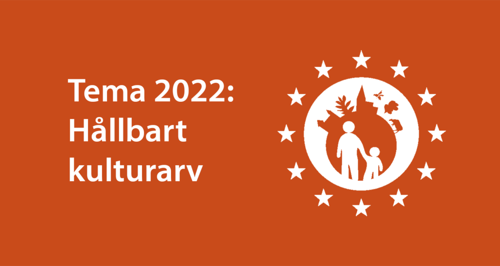 Temabilden visar en cirkel med en vuxen och ett barn som tittar på en glob. Runt om är 12 stjärnor som symboliserar EU..