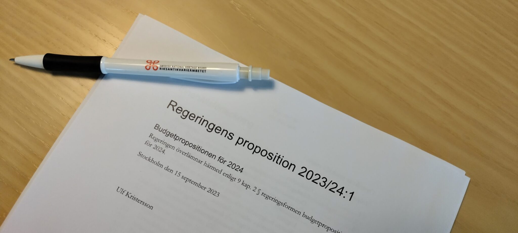Stärkt kulturarv i regeringens budgetproposition