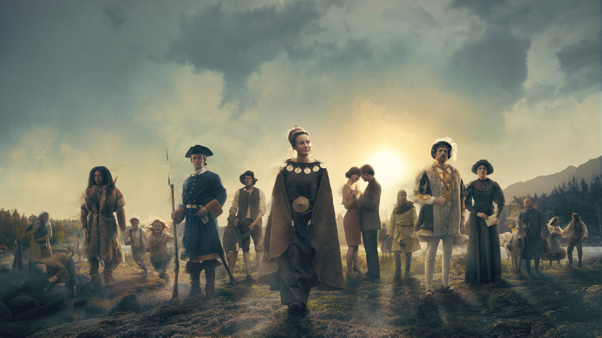 Fotomontage från SVT:s serie Historien om Sverige.
