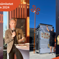 Ett kollage av bilder. En man och en kvinna.