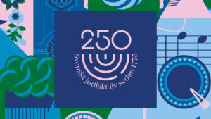 Temabild i blåaktiga färger med siffran 250 och i bakgrunden olika symboler.