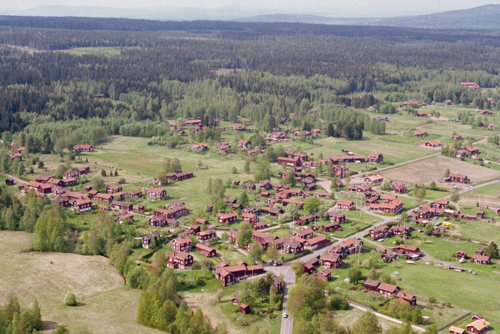 Flygfoto över Leksand
