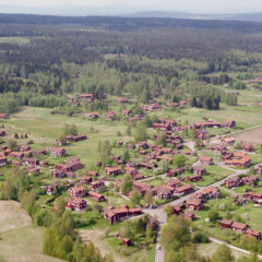 Flygfoto över Leksand