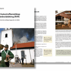 Skärmdump på omslag och två sidor från handboken.