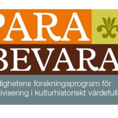Bilden visar en logotype för Energimyndighetens forskningsprogram Spara och Bevara